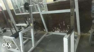 White Steel Bench Press