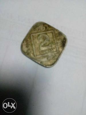 2 Ana coins very old one