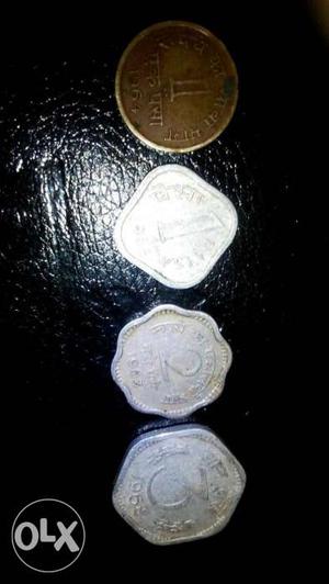 4 coins 1 aana,1paise,2paise,3paise at very cheap