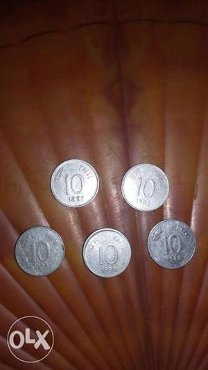 5 peaces india's old coin ==10 pesa old is gold
