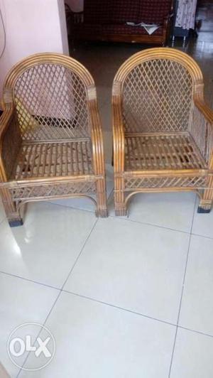 Bamboo chairs with hand rest each Rs.750