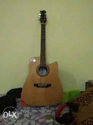 Biswas accaustic guitar with bag, 1yr old, in good