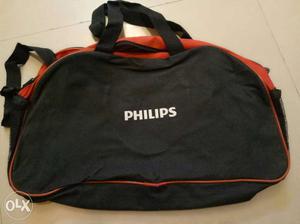 Black And Red Philips Bag