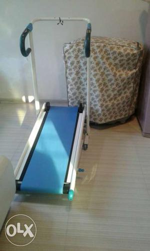 Blue And White Treadmill