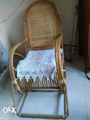 Brown Rattan Rocking Chair