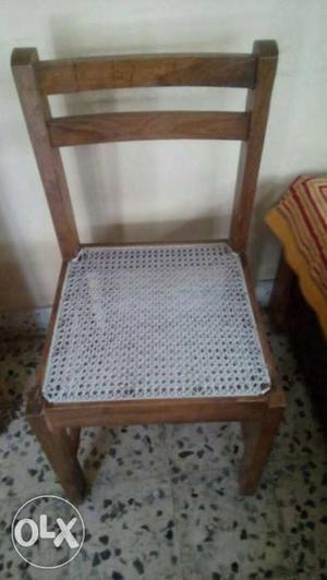 Brown Wooden Framed Chair