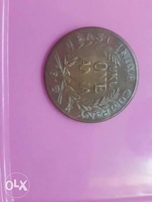 Copper One Anna Coin