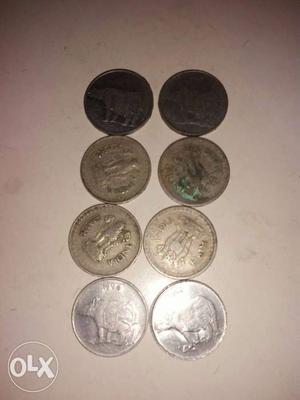 Eight Round Coins