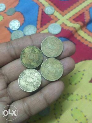 Four 20 Indian Paise