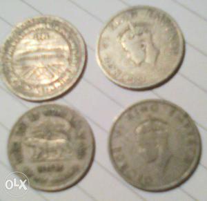 Four Silver Round Coins