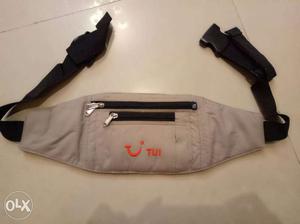 Gray And Black TUI Fanny Pack