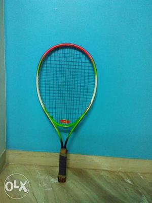 Green Red Tennis Racket