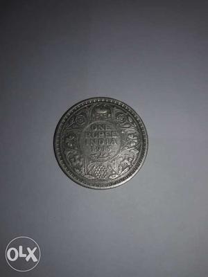 I915 One Rupee Silver Coin(One Piece)