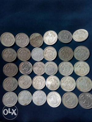 Old 25paise coins