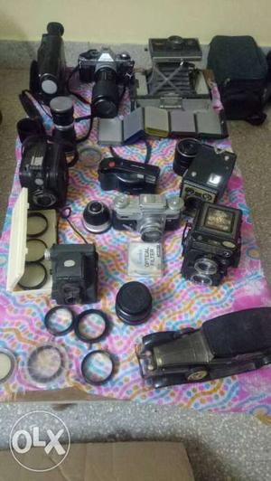 Old cams and filters lens fo sale