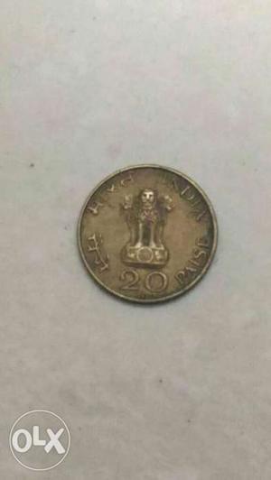 Original Vintage  Indian Paise coin.