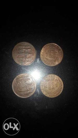 Round brown Old coins