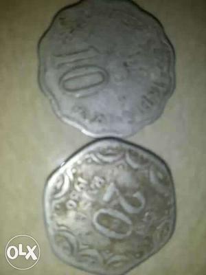 Two 10 And 20 Coins