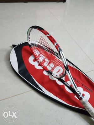 Wilson Black Red And White Tennis Racket