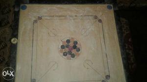 Yellow And Black Carrom Board