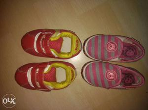 2 Pair Of Kids Shoes