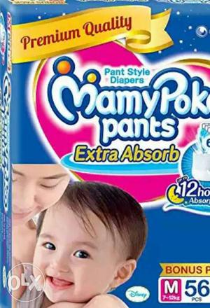 55 pieces.. size m.. mamy poko diaper