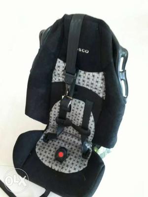 Baby's Gray And Black Booster Seat