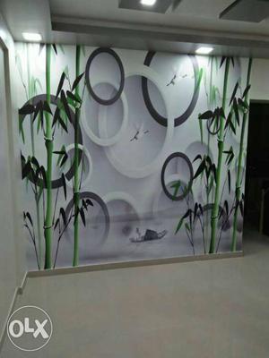 Bamboo Painted Wall