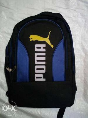 Black And Blue Puma Backpack