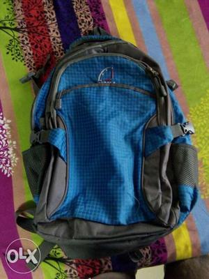 Blue And Grey Backpack
