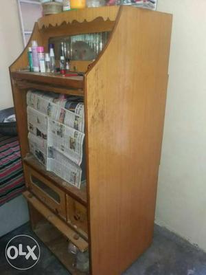 Brown Wooden Cabinet With Drawers