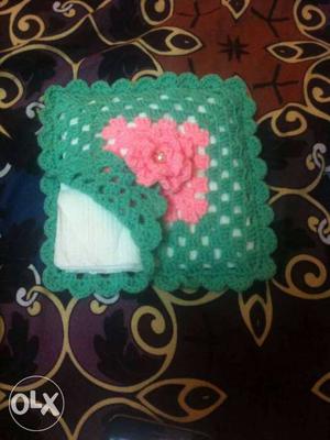 Crochet Tissue holder size: 6"×6" color: many