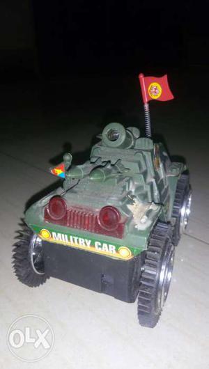 Green And Black Military Car Toy