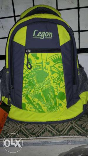 Green And Blue Legon Backpack