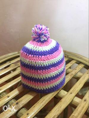 Hand wovan woolan cap for toddler