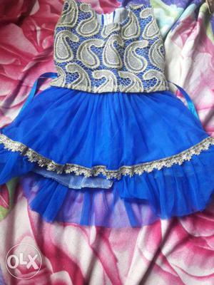 New unused party wear dress for baby girl (upto 2 years