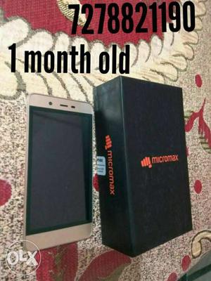 One month old Micromax VDEO 2. 8 gb memory. PLACE