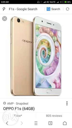 Oppo F1s new mobile box shield not open bill rate