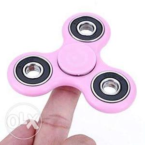 Pink color/flourescent green fidget spinner best quality toy
