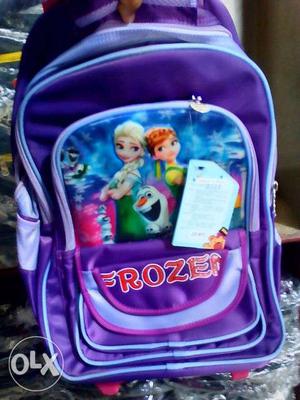 Purple Disney Frozen Backpack