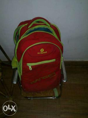 Red And Yellow Hi-Speed Backpack