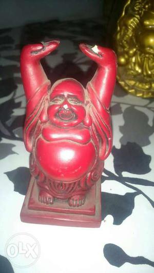 Red Budai Figurine