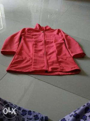 Red Zippered Jacket