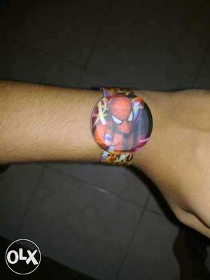Round Spiderman Watch Brought From Singapore