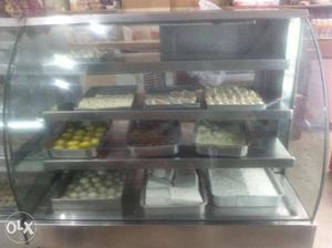 Sweets display counter urgent sale good condition