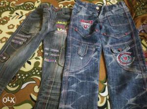 Two jeans for 3 to 4 years boys good condition