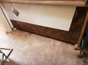White And Brown Wooden Counter