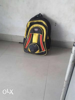 Yellow,red And Black Backpack