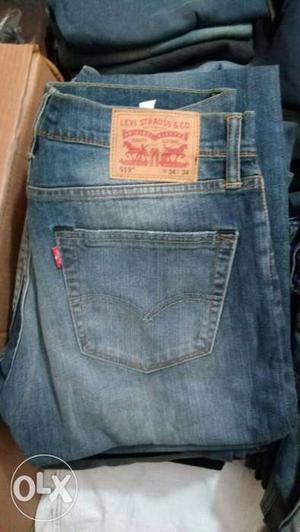Blue Faded Levi's Strauss & Co Jeans