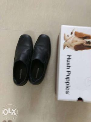 Hush puppies.Brand new unused black leather
